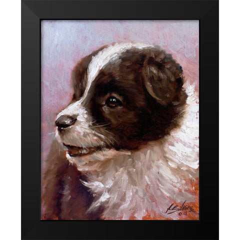30 Black Modern Wood Framed Art Print by Silver, John