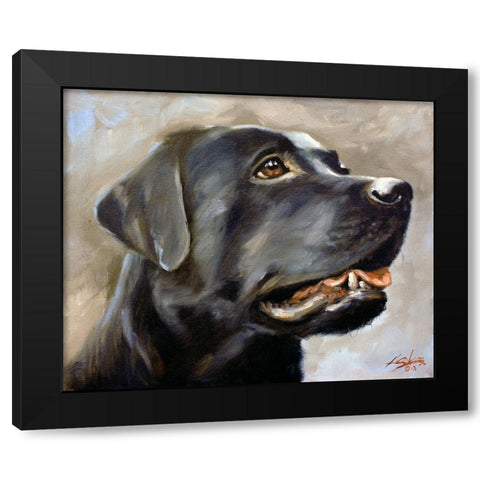 34 Black Modern Wood Framed Art Print with Double Matting by Silver, John