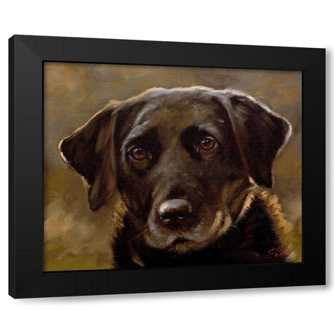35 Black Modern Wood Framed Art Print with Double Matting by Silver, John