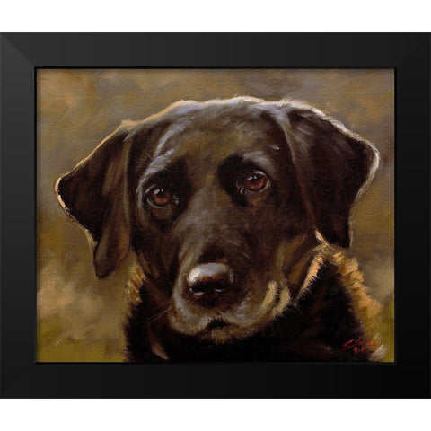 35 Black Modern Wood Framed Art Print by Silver, John