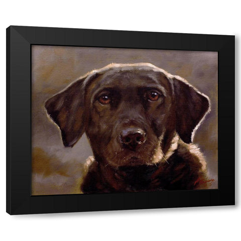 36 Black Modern Wood Framed Art Print by Silver, John