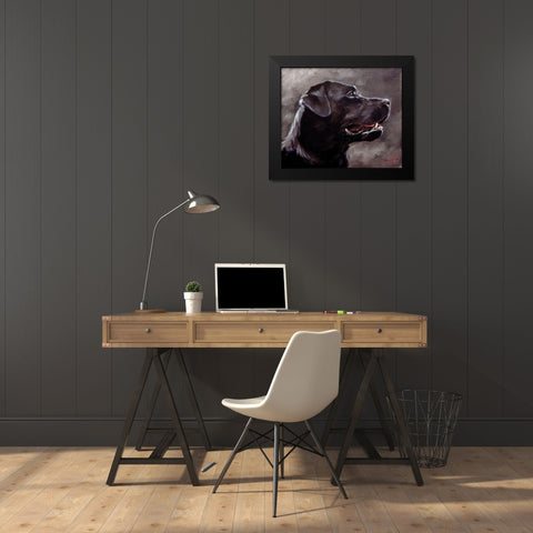 37 Black Modern Wood Framed Art Print by Silver, John