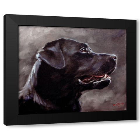 37 Black Modern Wood Framed Art Print with Double Matting by Silver, John