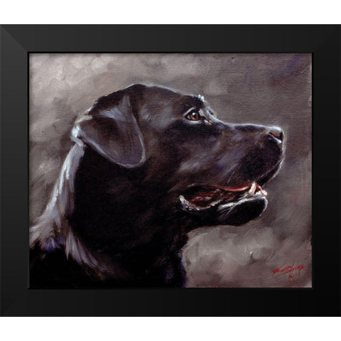 37 Black Modern Wood Framed Art Print by Silver, John