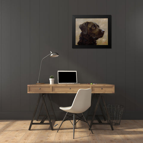 40 Black Modern Wood Framed Art Print by Silver, John