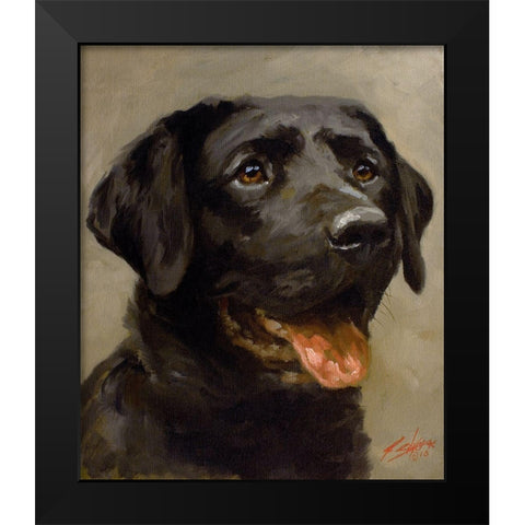 41 Black Modern Wood Framed Art Print by Silver, John
