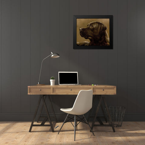 43 Black Modern Wood Framed Art Print by Silver, John