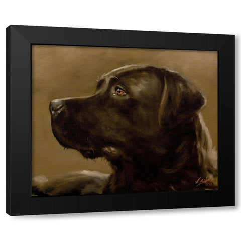 43 Black Modern Wood Framed Art Print by Silver, John