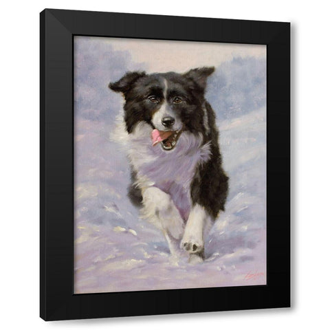 53 Black Modern Wood Framed Art Print by Silver, John