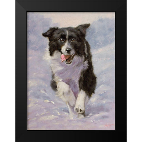 53 Black Modern Wood Framed Art Print by Silver, John