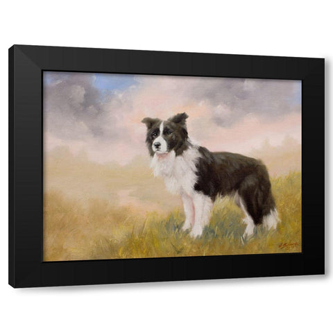 55 Black Modern Wood Framed Art Print by Silver, John