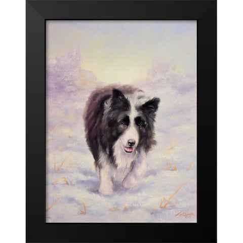 56 Black Modern Wood Framed Art Print by Silver, John
