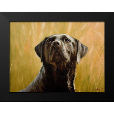 057b Black Modern Wood Framed Art Print by Silver, John