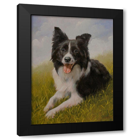 D060 Black Modern Wood Framed Art Print by Silver, John