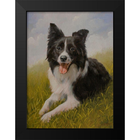 D060 Black Modern Wood Framed Art Print by Silver, John