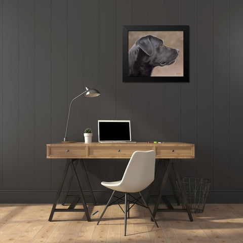 D063 Black Modern Wood Framed Art Print by Silver, John