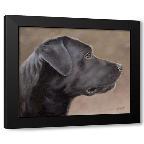 D063 Black Modern Wood Framed Art Print with Double Matting by Silver, John