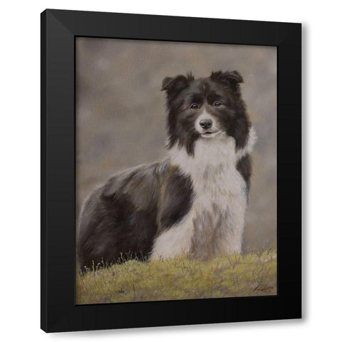 D065 Black Modern Wood Framed Art Print by Silver, John