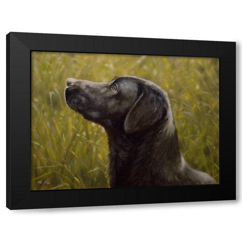 D066 Black Modern Wood Framed Art Print by Silver, John