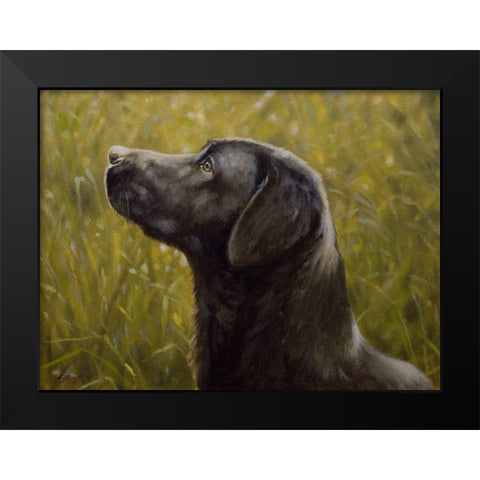D066 Black Modern Wood Framed Art Print by Silver, John