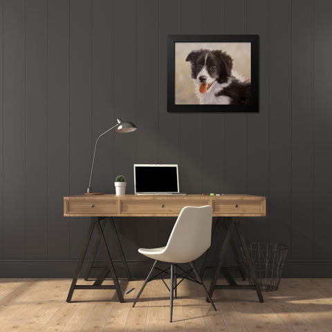 D067 Black Modern Wood Framed Art Print by Silver, John