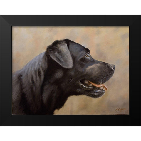 D068 Black Modern Wood Framed Art Print by Silver, John