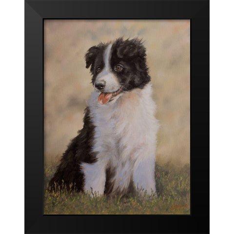 D069 Black Modern Wood Framed Art Print by Silver, John