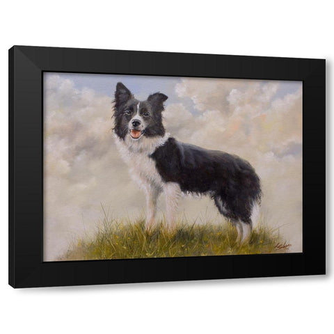 D071 Black Modern Wood Framed Art Print by Silver, John