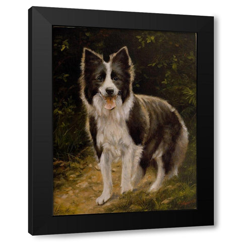 D073 Black Modern Wood Framed Art Print with Double Matting by Silver, John