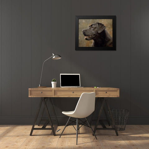 D074 Black Modern Wood Framed Art Print by Silver, John