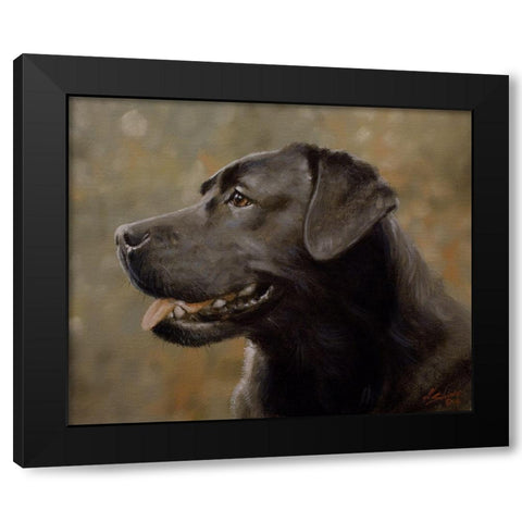 D074 Black Modern Wood Framed Art Print by Silver, John
