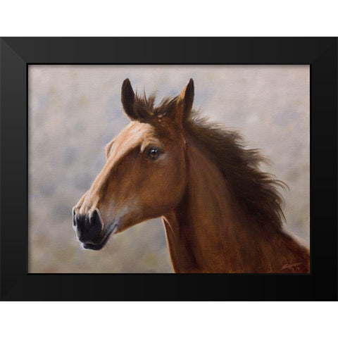 H010 Black Modern Wood Framed Art Print by Silver, John