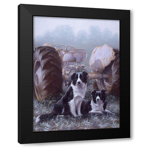 Heroes Of The Hills Black Modern Wood Framed Art Print by Silver, John