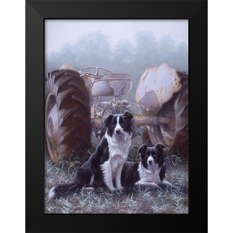 Heroes Of The Hills Black Modern Wood Framed Art Print by Silver, John