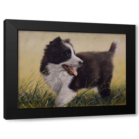80 Black Modern Wood Framed Art Print by Silver, John