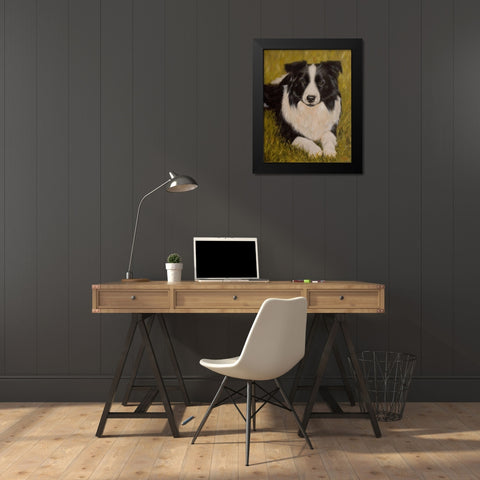 101 Black Modern Wood Framed Art Print by Silver, John