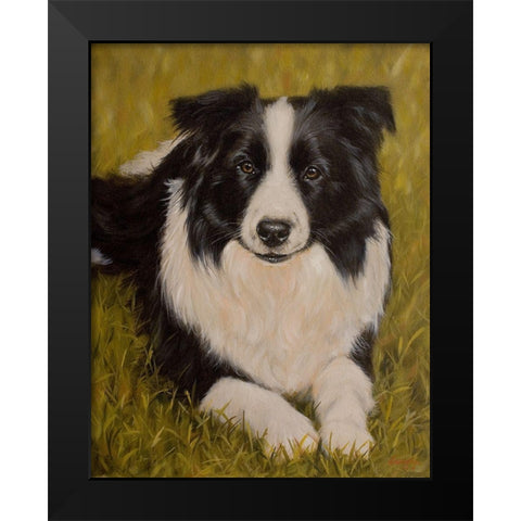 101 Black Modern Wood Framed Art Print by Silver, John