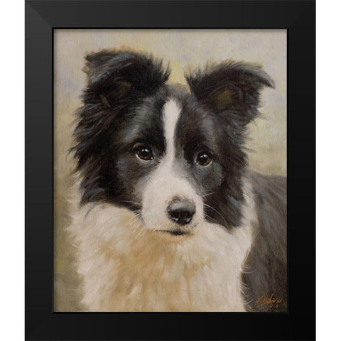 105 Black Modern Wood Framed Art Print by Silver, John