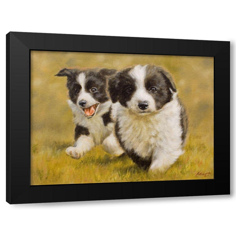 135 Black Modern Wood Framed Art Print with Double Matting by Silver, John
