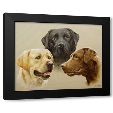 136 Black Modern Wood Framed Art Print by Silver, John