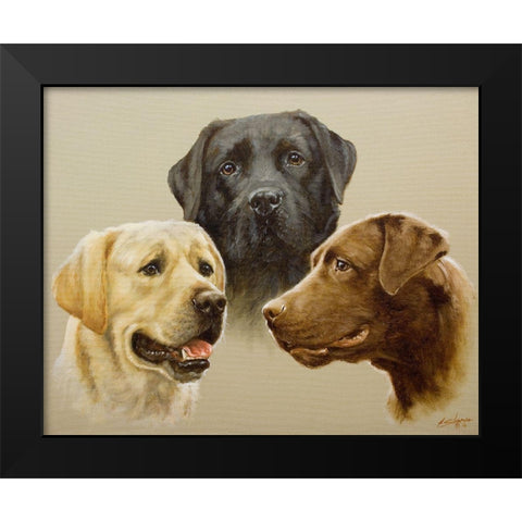 136 Black Modern Wood Framed Art Print by Silver, John