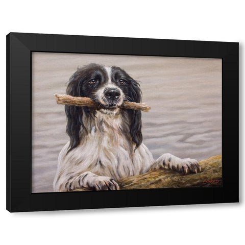 148 Black Modern Wood Framed Art Print by Silver, John