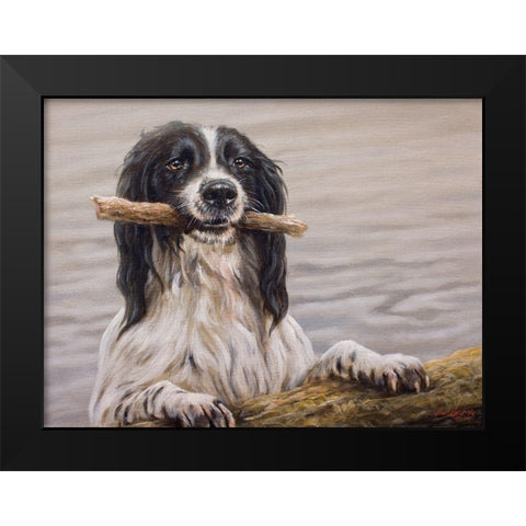 148 Black Modern Wood Framed Art Print by Silver, John