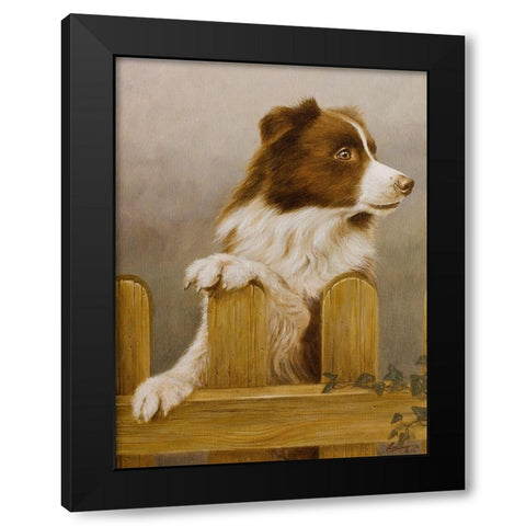 220 Black Modern Wood Framed Art Print with Double Matting by Silver, John