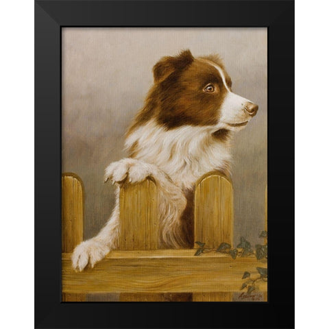 220 Black Modern Wood Framed Art Print by Silver, John