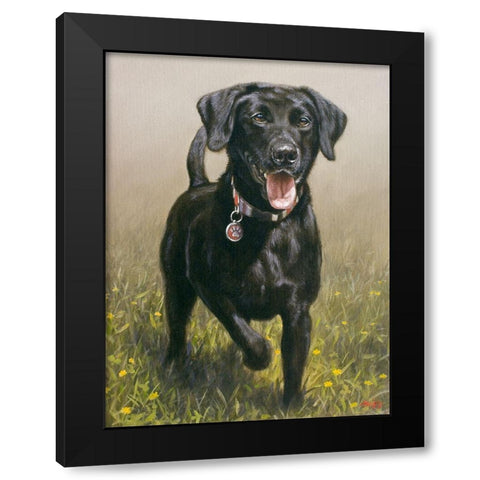 263b Black Modern Wood Framed Art Print with Double Matting by Silver, John