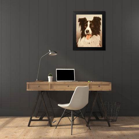 300 Black Modern Wood Framed Art Print by Silver, John