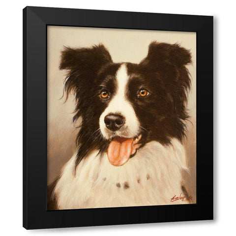 300 Black Modern Wood Framed Art Print by Silver, John