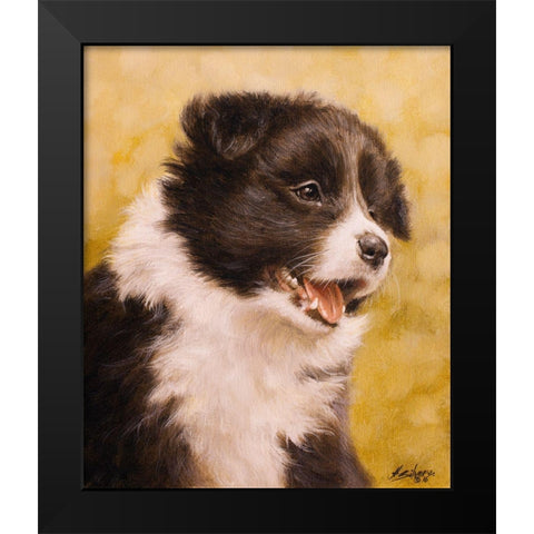 302 Black Modern Wood Framed Art Print by Silver, John