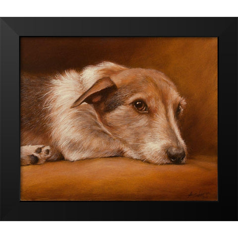 303b Black Modern Wood Framed Art Print by Silver, John